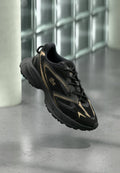 Lacoste L003 NEO SHOT - Trainers - black/gold-coloured