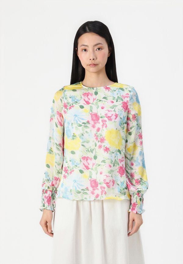 Vero Moda VMCLEO SMOCK - Blouse - bright white