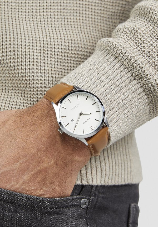 s.Oliver CLASSIC ROUND - Watch - braun
