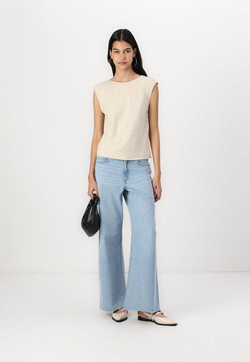 Abercrombie & Fitch Linen blend skimming shell top
