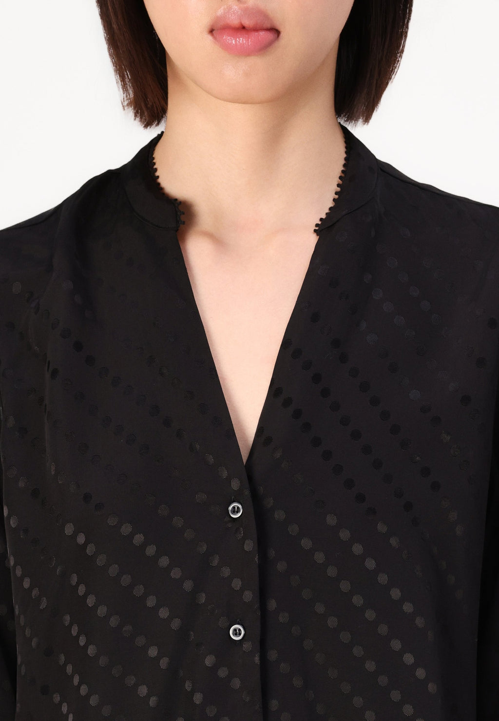 Selected Long sleeved viscose blend