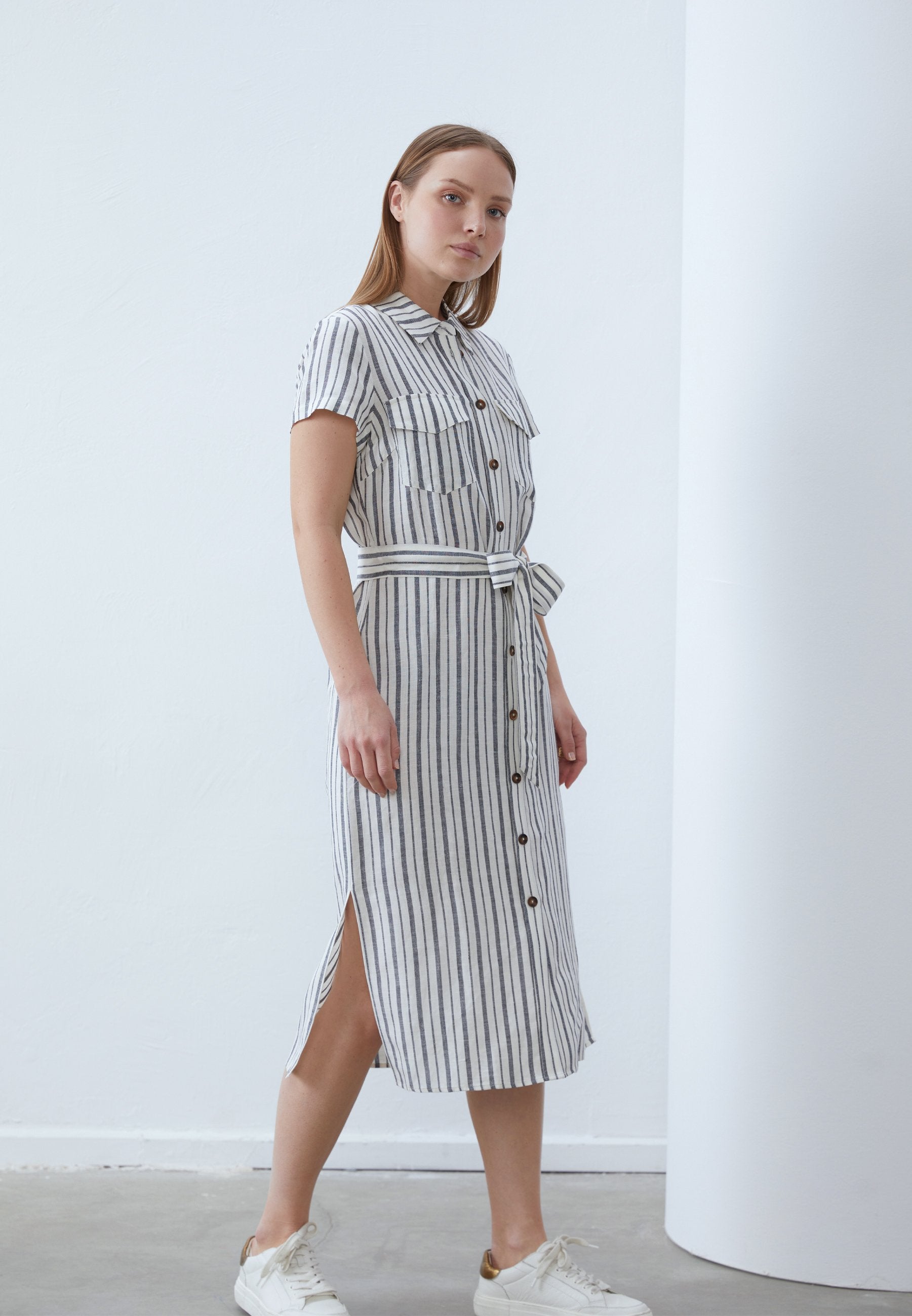 Anna Field LINEN BLEND SHIRT DRESS