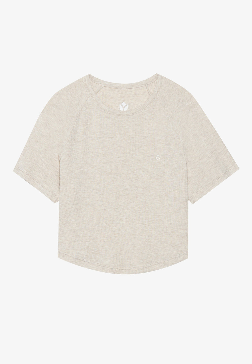 Even&Odd active ESSENTIAL CROPPED FINE RIB T SHIRT