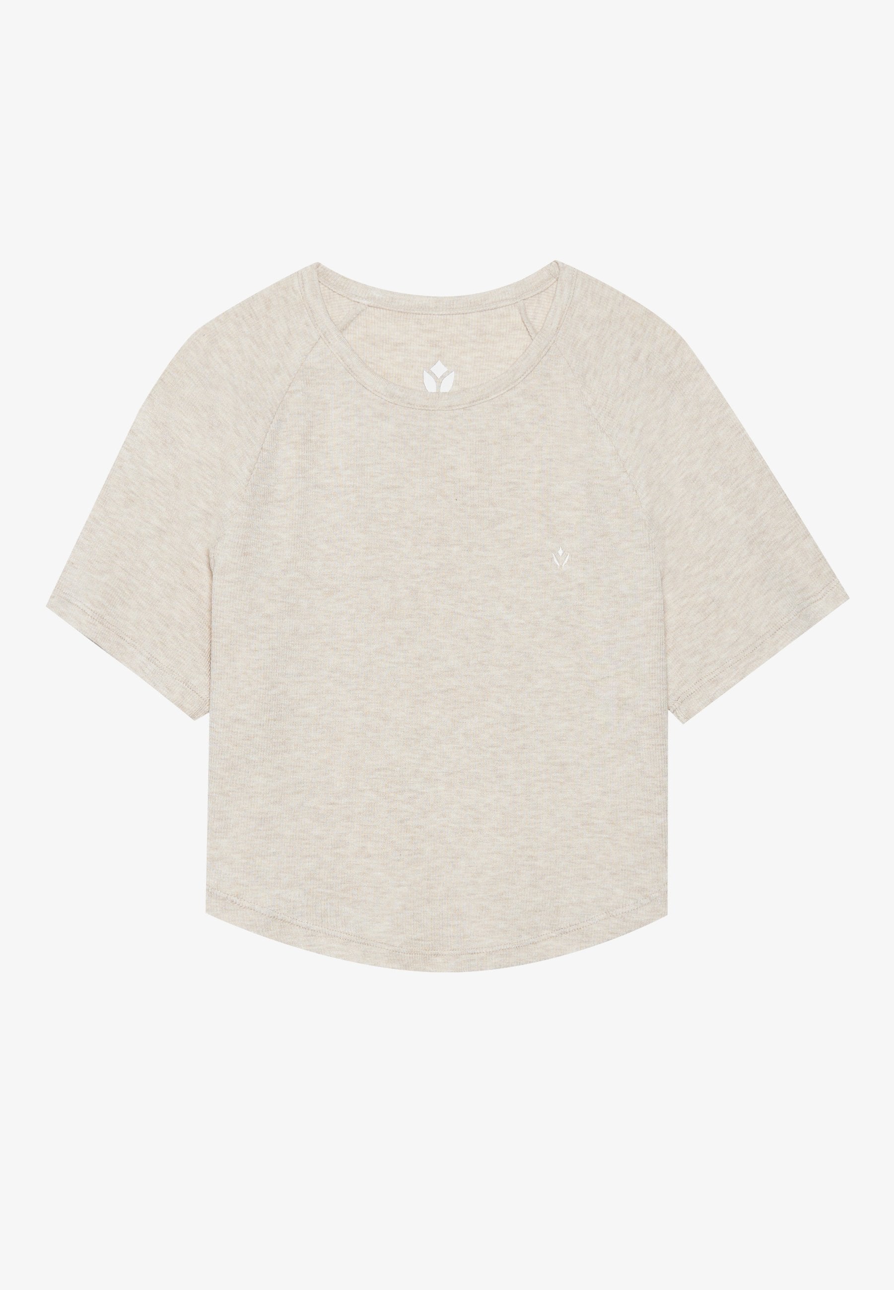 Even&Odd active ESSENTIAL CROPPED FINE RIB T SHIRT
