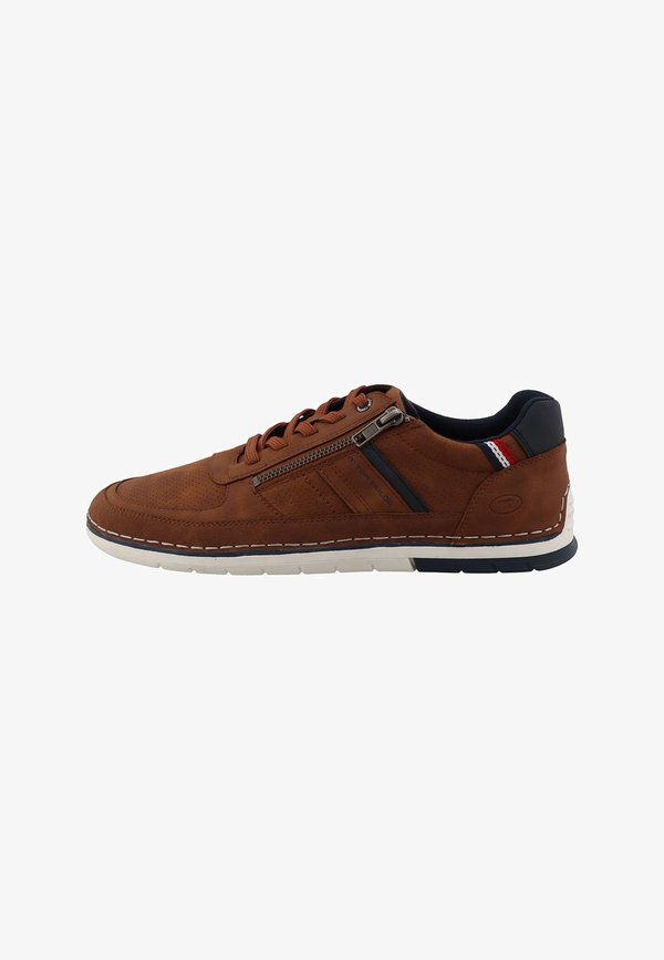 TOM TAILOR SNEAKER LOW - Trainers - cognac