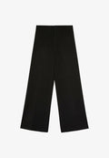 Bershka WIDE-LEG - TROUSERS - Trousers - black