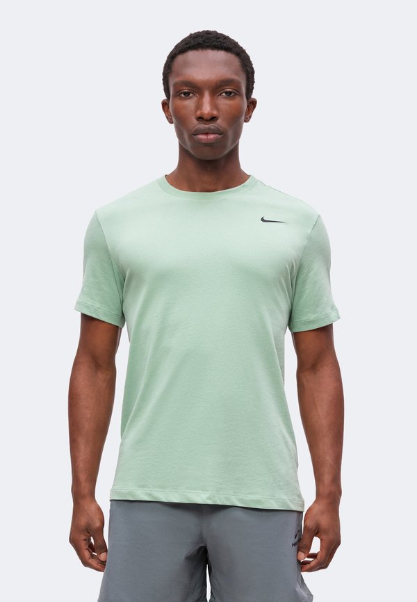 Nike Performance TEE CREW SOLID - Sports T-shirt - steam/black