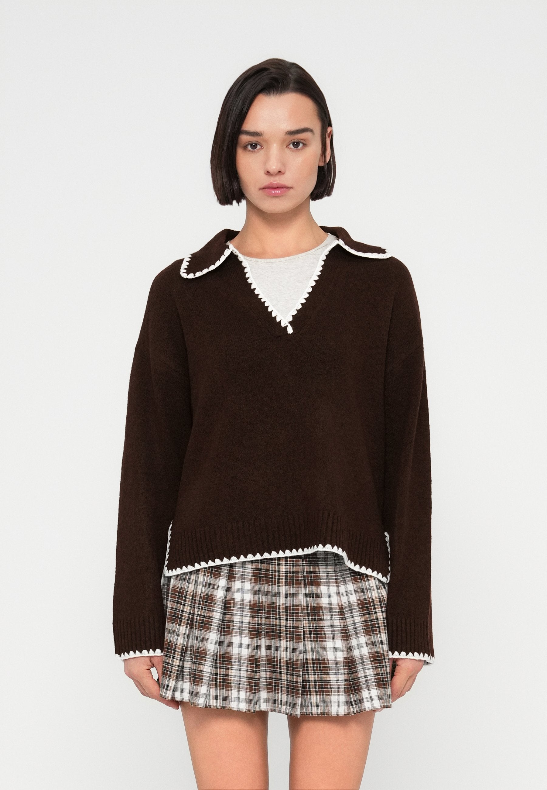 VILA Knitted V-neck