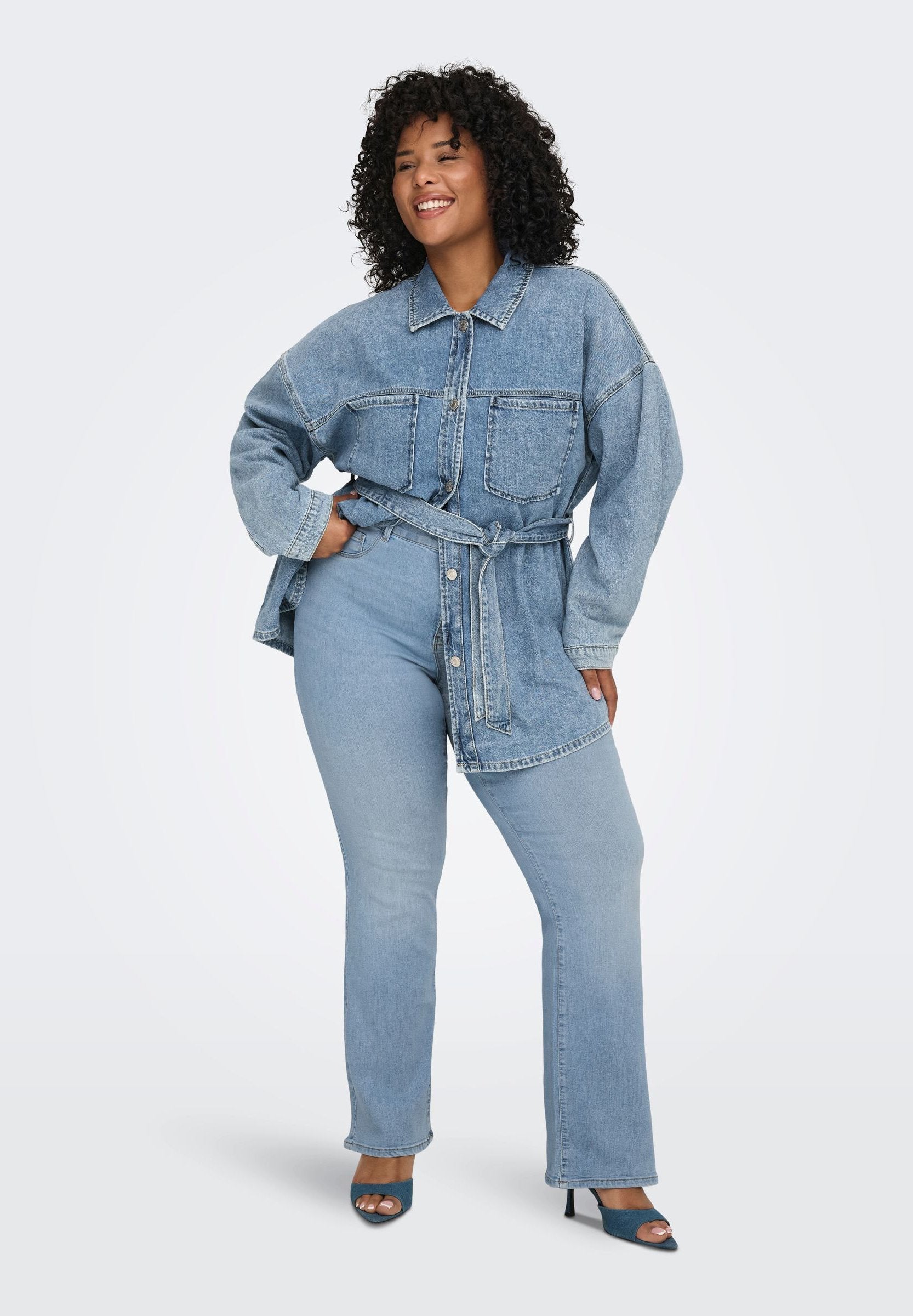 Flared fit CARTHUNDER Mid waist Skinny Media 8