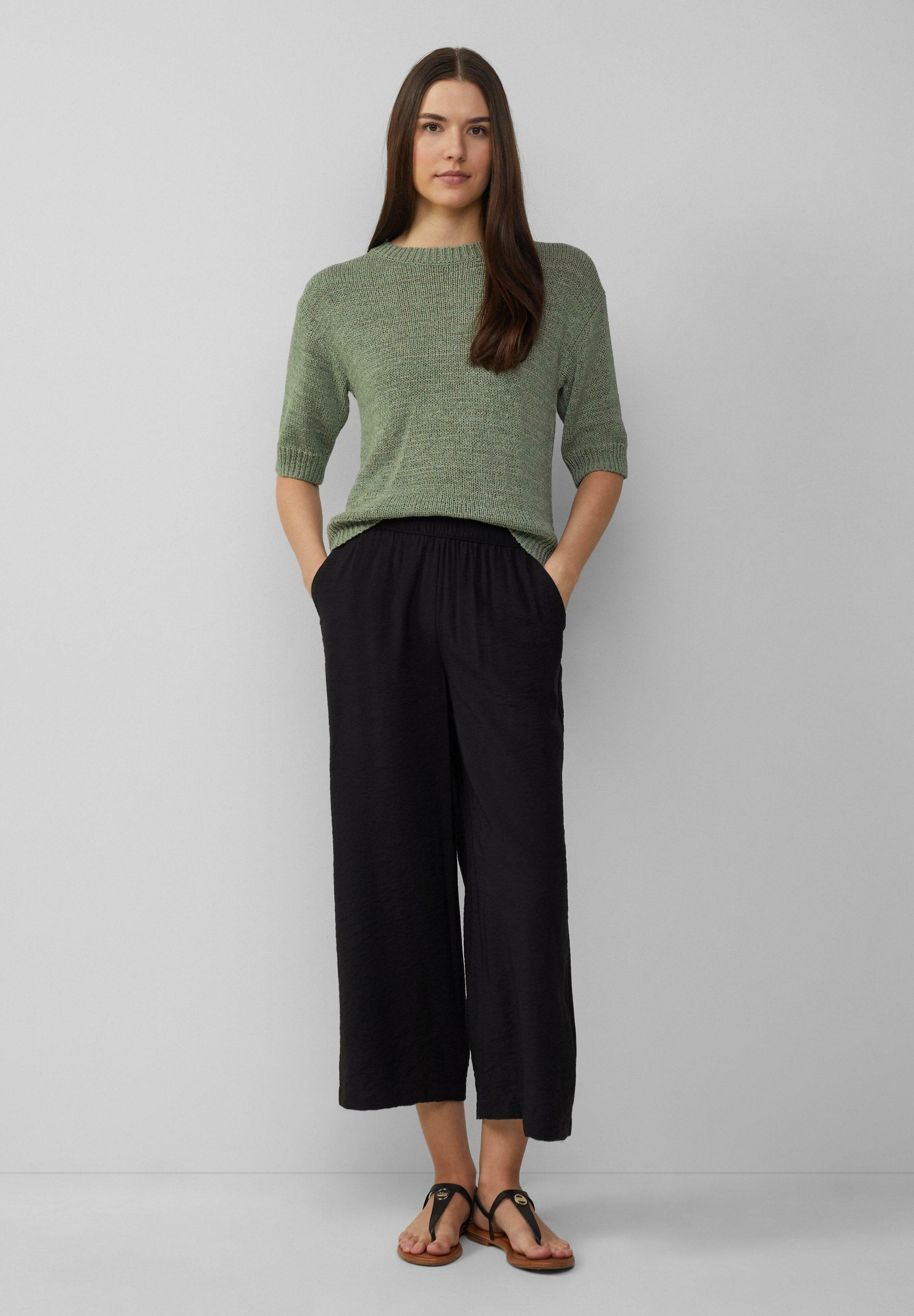 FLIESSENDE CULOTTE IM RELAXED FIT MIT FRENCH Media 5