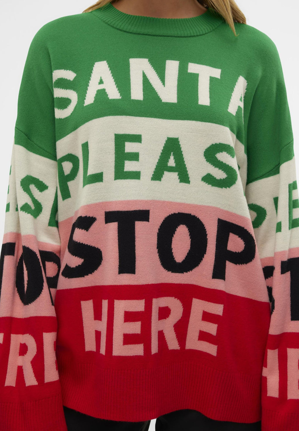 Vero Moda VMSANTATEXT LS O-NECK XMAS