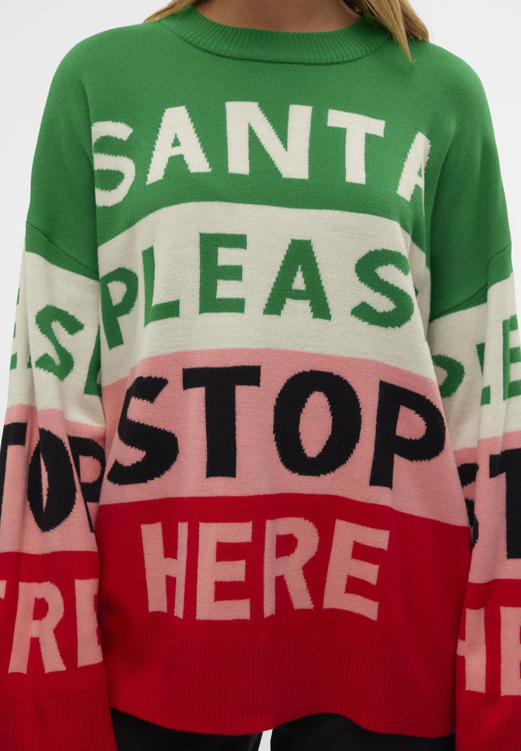 Vero Moda VMSANTATEXT LS O-NECK XMAS