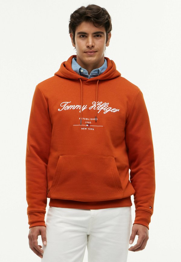 Tommy Hilfiger SCRIPT LOGO HOODY - BRAND LOVE - Hoodie - rusty ochre