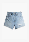 Levi's® HIGH WAIST MOM SHORT - Denim shorts - light touch short