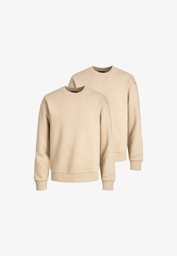 Jack & Jones 2ER PACK - Sweatshirt - crockery