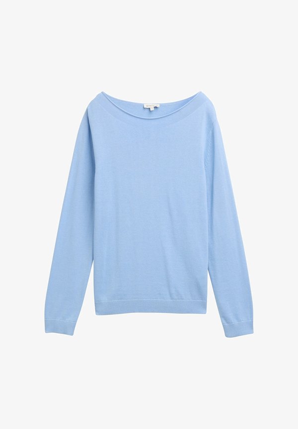 TOM TAILOR BASIC BOAT NECK - Jumper - light fjord blue