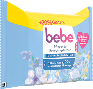 Pflegende Reinigungstücher mit Vitamin E und Glycerin bebe