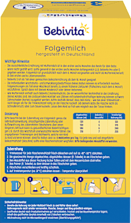 Folgemilch 3 ab dem 10.Monat Bebivita