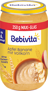 Frucht & Getreide Apfel Banane mit Vollkorn, ab dem 6. Monat Bebivita