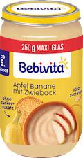 Frucht & Getreide Apfel Banane mit Zwieback, ab dem 5. Monat Bebivita