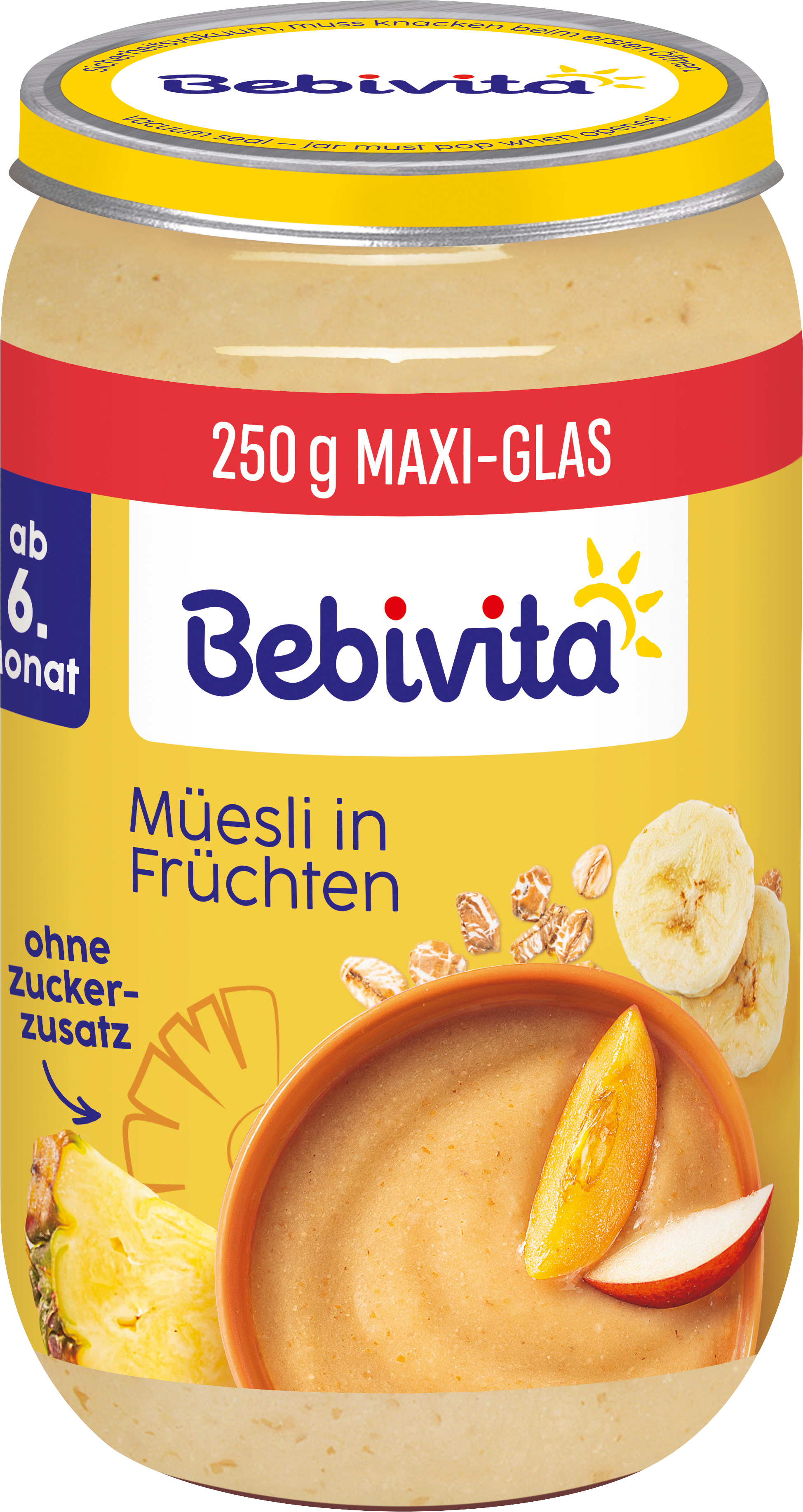 Frucht & Getreide Müsli in Früchten, ab dem 6. Monat Bebivita