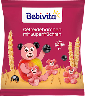 Kindersnack Getreide-Bärchen mit Superfrüchte, ab 1 Jahr Bebivita