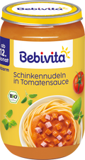 Menü Schinkennudeln in Tomatensauce, ab dem 12. Monat Bebivita