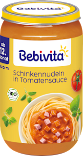 Menü Schinkennudeln in Tomatensauce, ab dem 12. Monat Bebivita