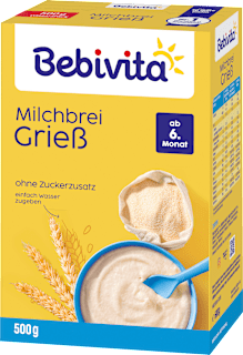 Milchbrei Grieß ab dem 6. Monat Bebivita