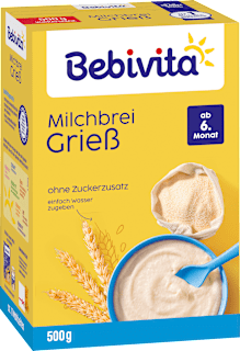 Milchbrei Grieß ab dem 6. Monat Bebivita