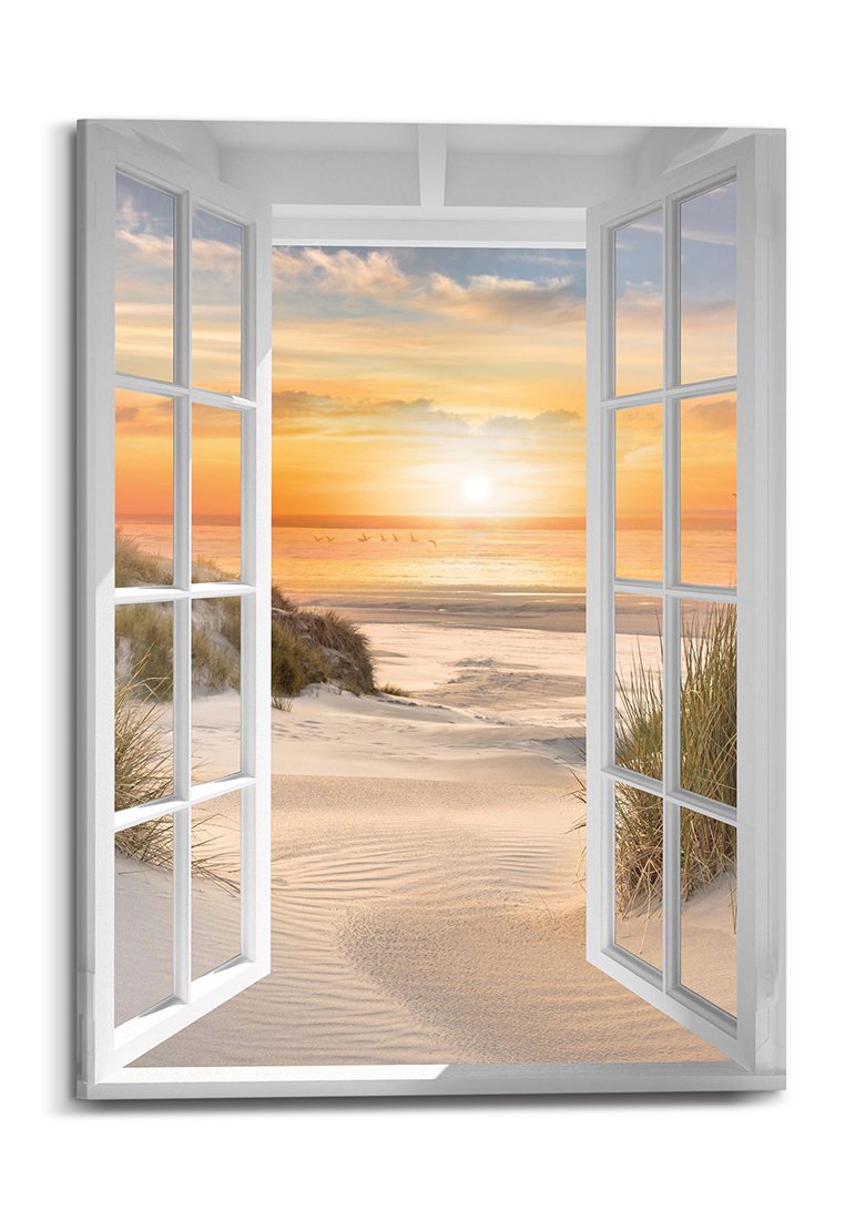 Orange Wallz SUNSET BEACH WINDOW