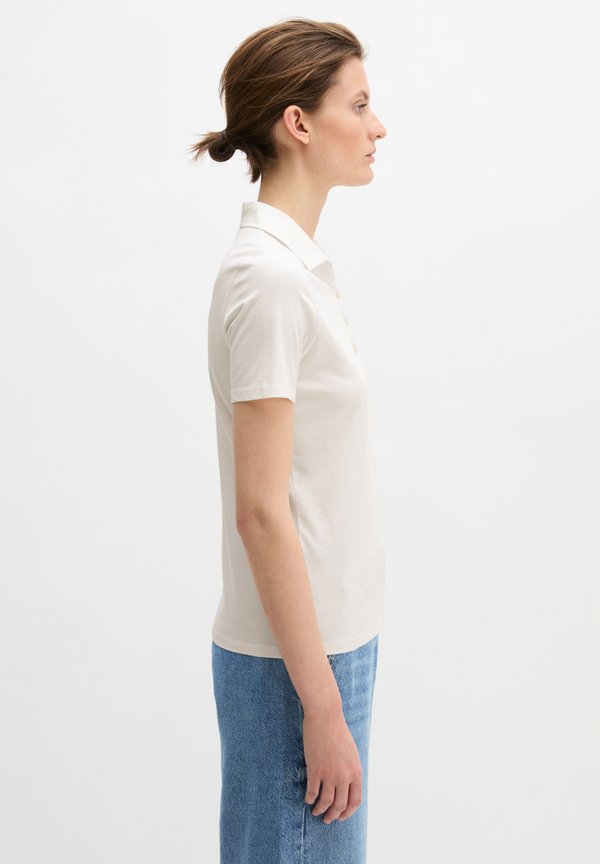 Marc O'Polo MARC O'POLO KURZARM POLOSHIRT SLIM MIT MATERIAL-MIX-DETAILS