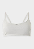 ONLY ONLCARLA POINTELLE SCOOPED - Bustier - light grey melange