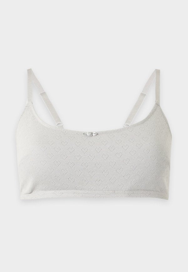 ONLY ONLCARLA POINTELLE SCOOPED - Bustier - light grey melange