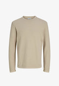 Jack & Jones KNITTED PULLOVER KNITTED PULLOVER - Jumper - feather gray