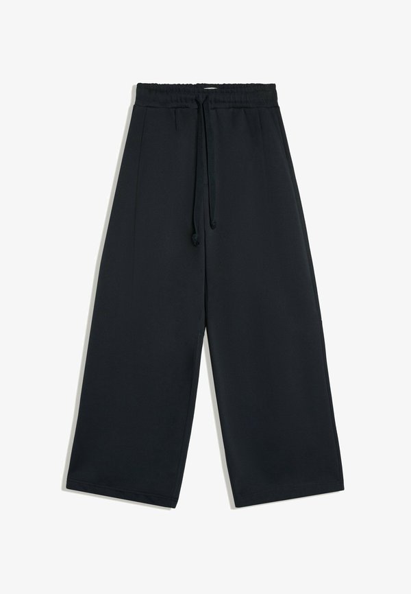 Bershka BONDED WIDE LEG - TRACKSUIT BOTTOMS - Tracksuit bottoms - royal blue