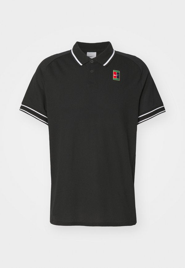 Nike Performance HERITAGE - Polo shirt - black/white