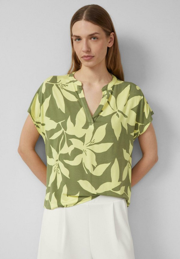 s.Oliver T-SHIRT - Print T-shirt - olivgrün