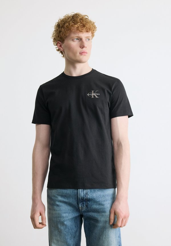 Calvin Klein Jeans CLASSIC MICRO MONO - Basic T-shirt - black