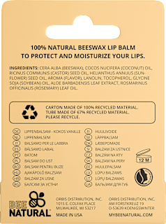 Lippenpflege Kokos Vanille BEE NATURAL