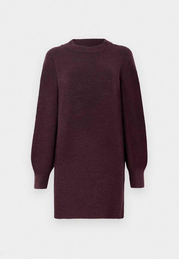 Vero Moda Knitted VMBESTI Short - Jumper dress - wine tasting