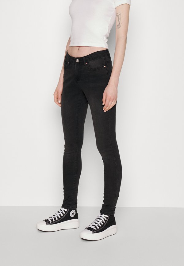 ONLY Skinny fit ONLWAUW Mid waist - Jeans Skinny Fit - washed black