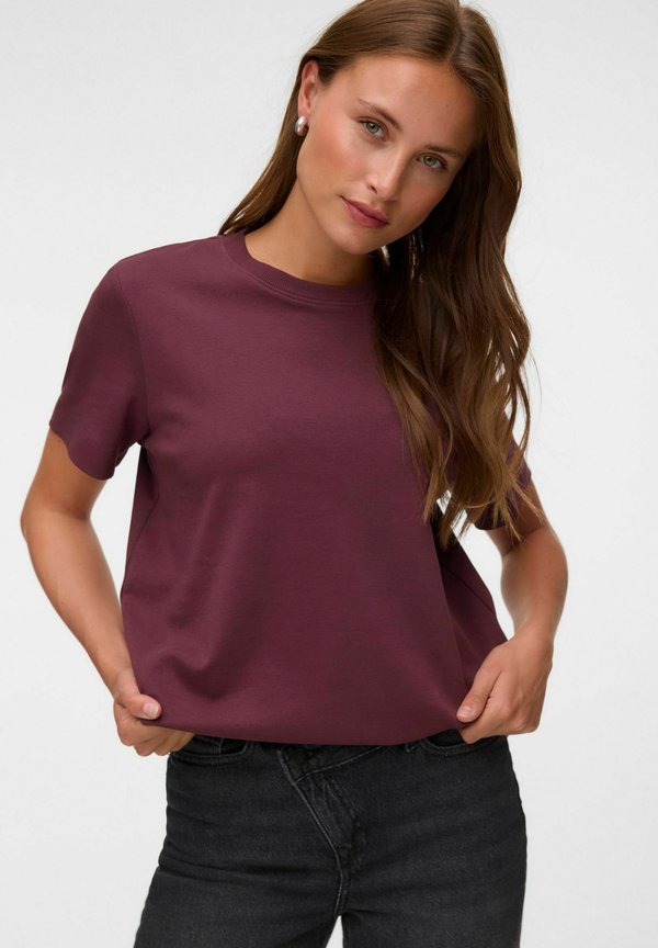 Vero Moda AWNAIMA SS O-NECK T-SHIRT NOOS - Basic T-shirt - catawba grape