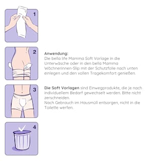 Wochenbetteinlagen life soft Hygienevorlagen bella mamma