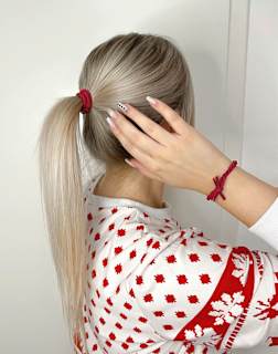 Haargummis Bordeaux Rot Bellody