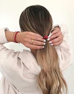 Haargummis Bordeaux Rot Bellody