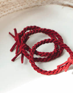 Haargummis Bordeaux Rot Bellody