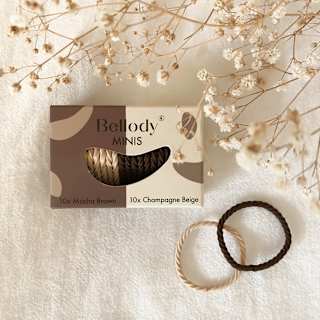 Haargummis Minis Braun & Beige Bellody