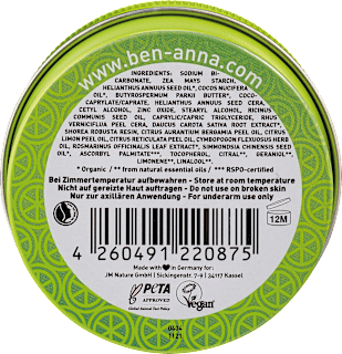 Deo Creme Deodorant Persian Lime BEN&ANNA