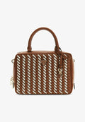 Guess KORA BOX SATCHEL - Handbag - caramel